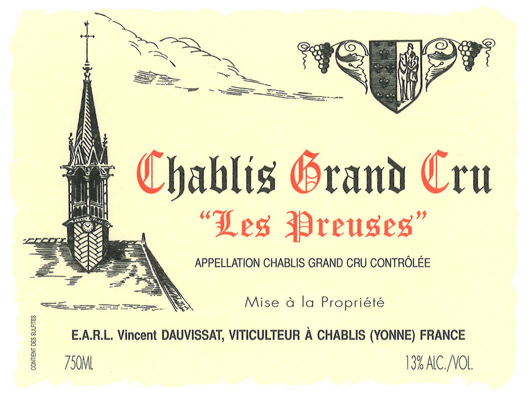 Vincent Dauvissat, 2023 Chablis Grand Cru Les Preuses, France