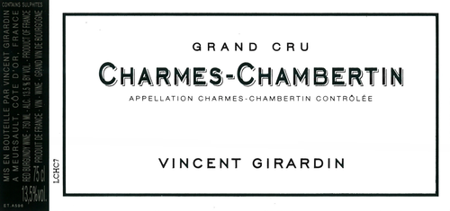 Vincent Girardin<br />2021 Charmes Chambertin Grand Cru<br>France