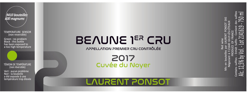 Laurent Ponsot<br />2017 Beaune Premier Cru Cuvée  du Noyer<br>France