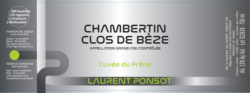 Laurent Ponsot<br />2019 Chambertin Clos de Bèze Grand Cru Cuvée du Frêne<br>France