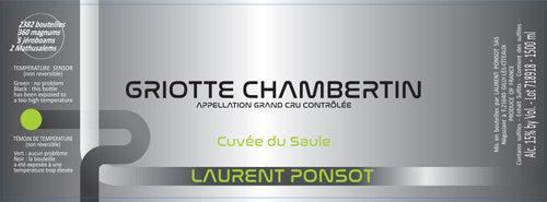 Laurent Ponsot<br />2016 Griotte Chambertin Grand Cru Cuvée du Saule<br>France