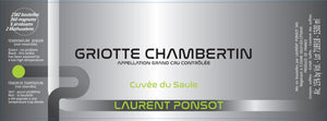 Laurent Ponsot<br />2017 Griotte Chambertin Grand Cru Cuvée du Saule<br>France