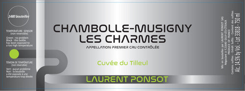 Laurent Ponsot<br />2018 Chambolle-Musigny Premier Cru Les Charmes Cuvée du Tilleul<br>France