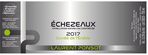 Laurent Ponsot<br />2019 Échezeaux Grand Cru Cuvée de l'Érable<br>France