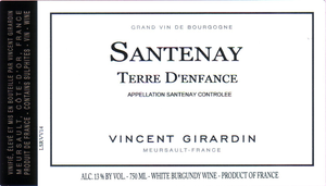 Vincent Girardin<br />2017 Santenay Blanc Terre d'Enfance<br>France