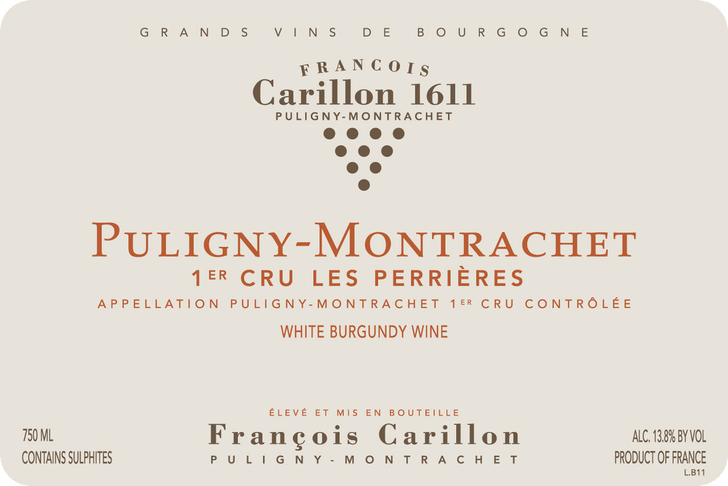 François Carillon<br />2018 Puligny-Montrachet Premier Cru Les Perrières<br>France