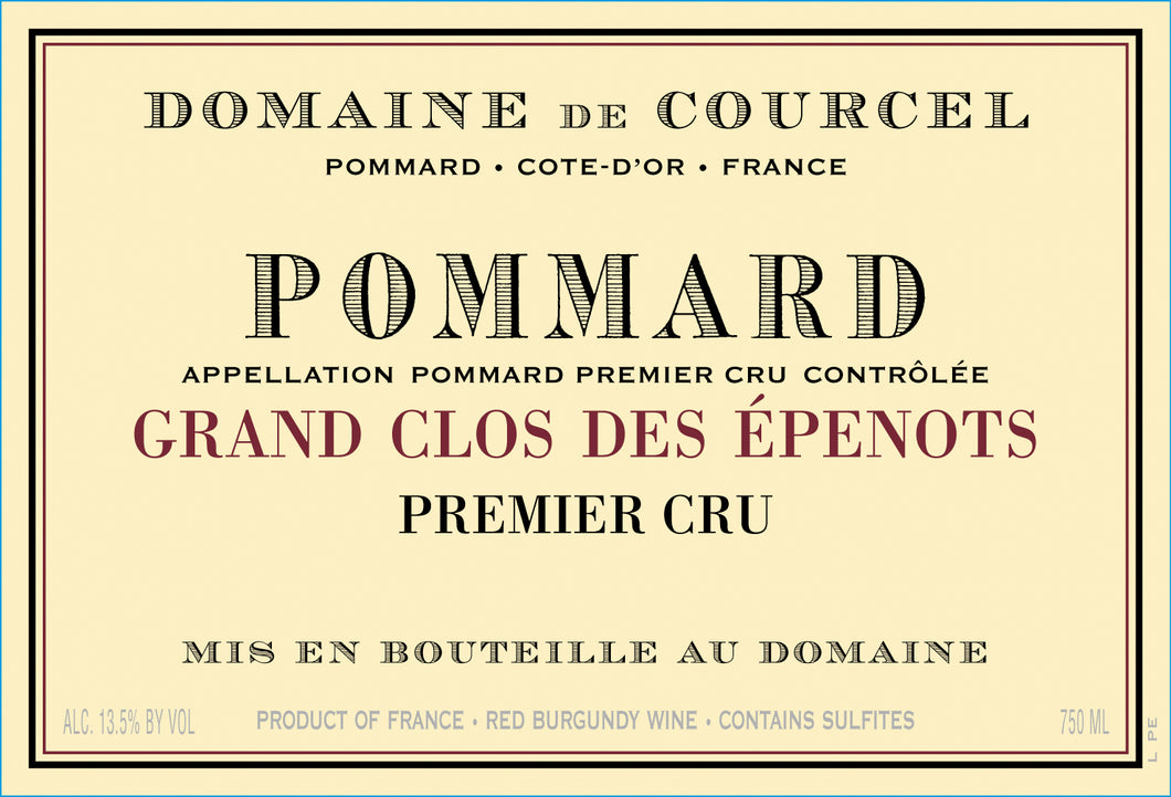 Domaine de Courcel<br />2015 Pommard Premier Cru Grand Clos des Épenots<br>France